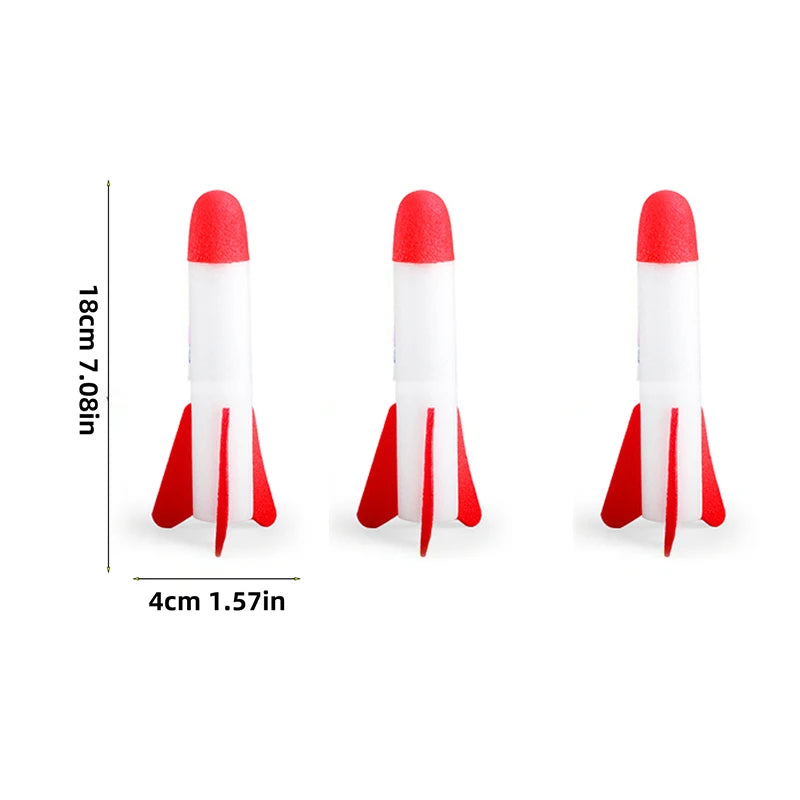 Kids Rocket Launcher Step Pump Power Air Pressed Stomp Outdoor Family Games