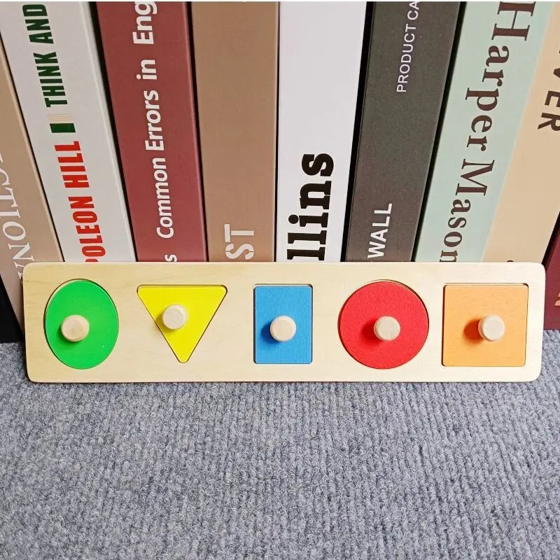 Montessori Toy Wooden Building Blocks Early Learning Educational Toys