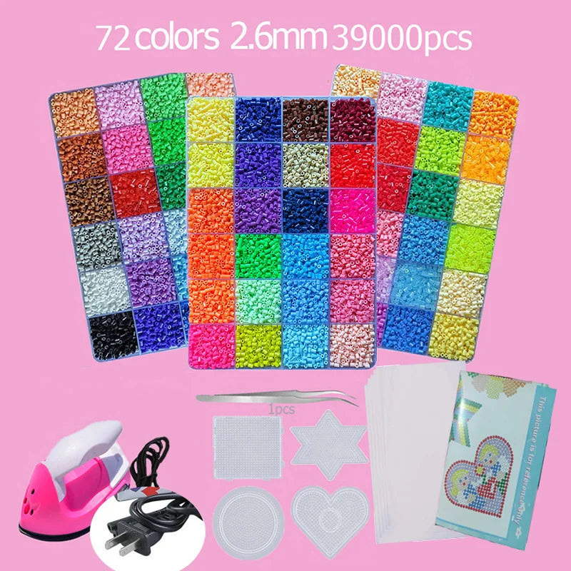 Hama Beads Box Embalagem Thermal Mosaic Ferro Educação Beadss