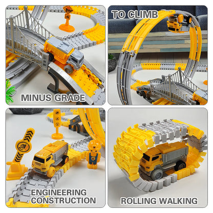 Children Magic Climbing Track Toy Engineering Car Kids Educational Toys