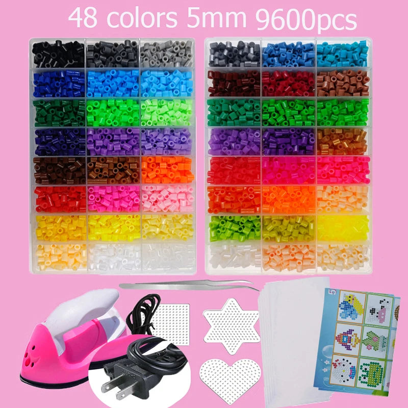 Hama Beads Box Embalagem Thermal Mosaic Ferro Educação Beadss