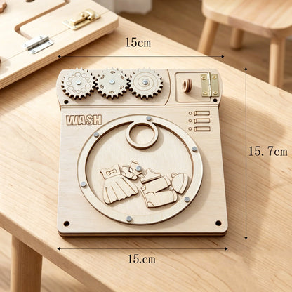 DIY Montessori Busy Board Accessories, Wooden Sensory Educational Toy