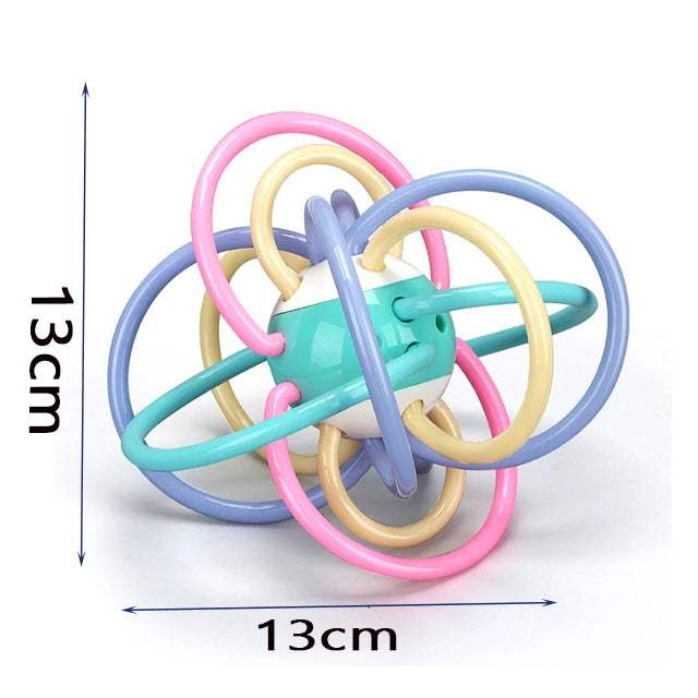 Baby Montessori Toys 0 6 12 Months Sensory Rattle Teether