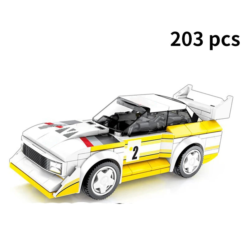 City Speed Racing MOC Car Sports Building Blocks Bricks Classic
