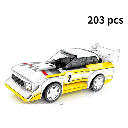 City Speed Racing MOC Car Sports Building Blocks Bricks Classic