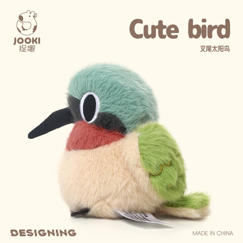 11cm Mini Lifelike Kingfisher,Sparrow,Fork-tailed Sunbird,Myna Plush Toys