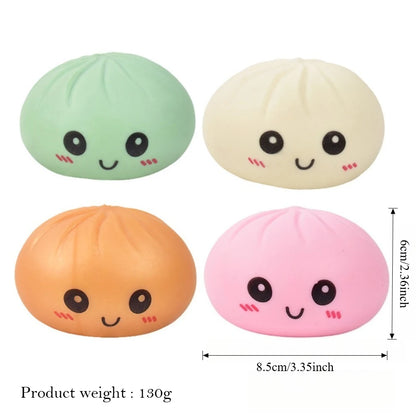 Simulated Colorful Dumpling Squishy Toys Slow Rising Stress