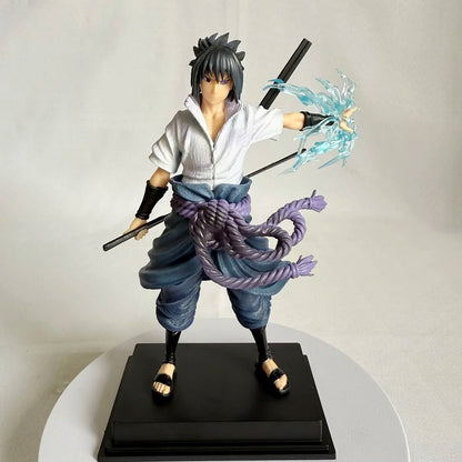 22cm Naruto Shippuden Anime Figure AK Uzumaki Naruto Uchiha Sasuke Action Model Pvc Statue