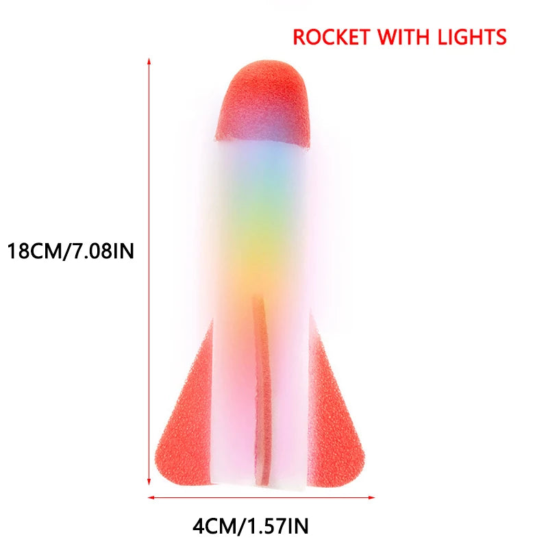 Kids Rocket Launcher Step Pump Power Air Pressed Stomp