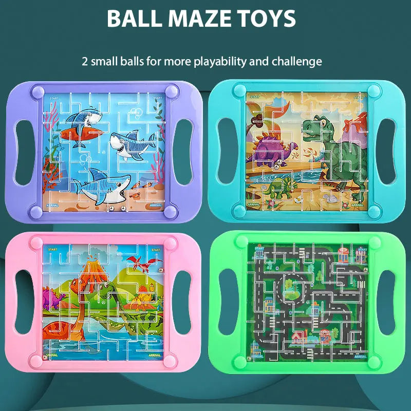 3D Maze Ball for Kids - Hand-eye Balance Gravity Memory Sequential Puzzle