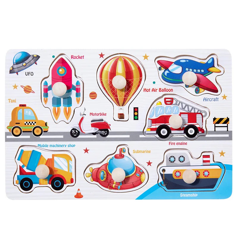 Wooden Puzzles Children Montessori Toys