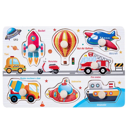 Wooden Puzzles Children Montessori Toys