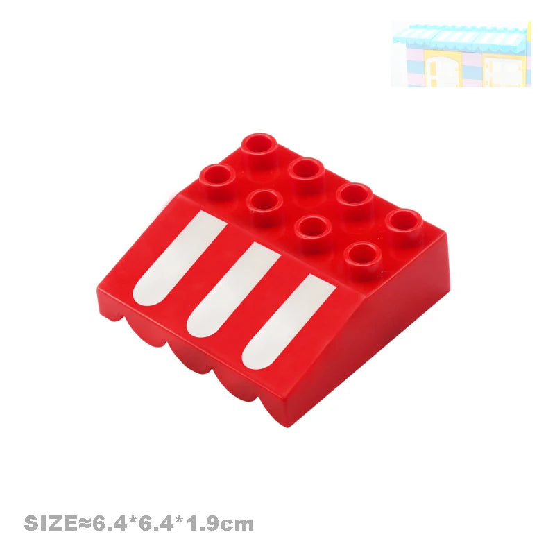 Big Particles Building Blocks House Parts Accessory Window Wall Roof
