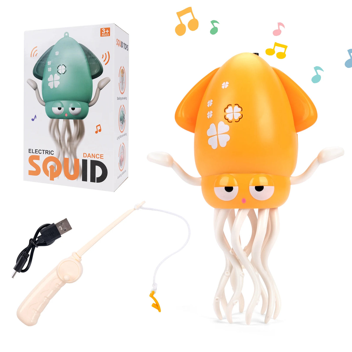 Kids Electronic Pet Toys Dancing Octopus&Duck Musical Penguin Baby Crawling Toys