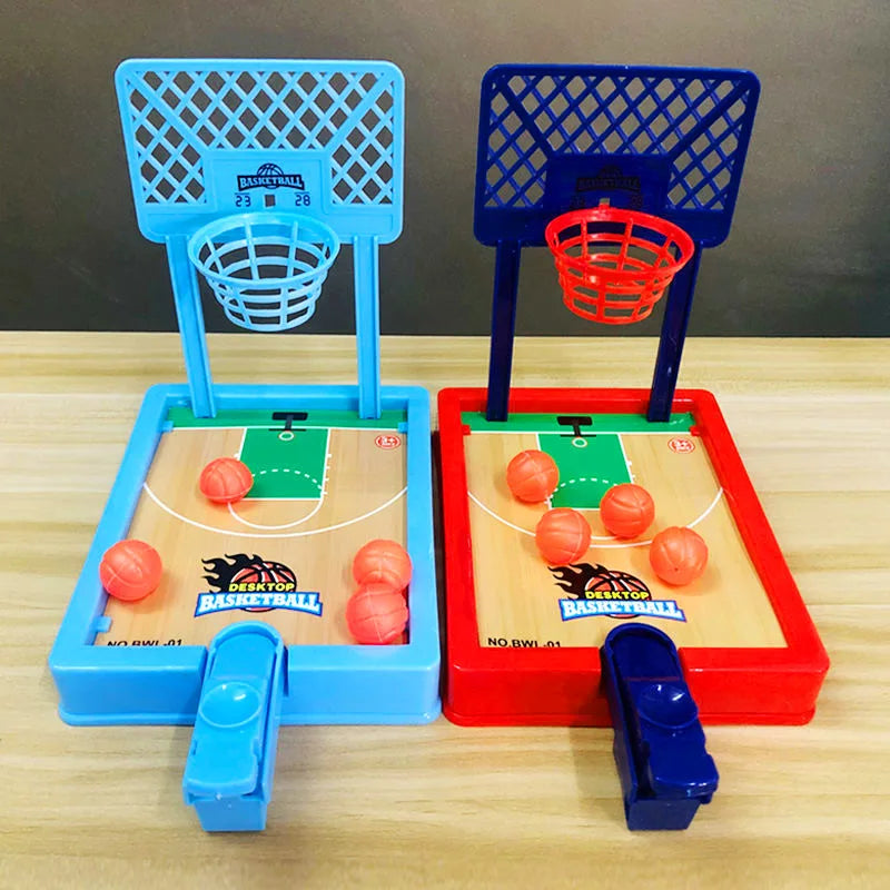 Mini Desktop Board Game Basketball Hoop Finger Shooting Machine