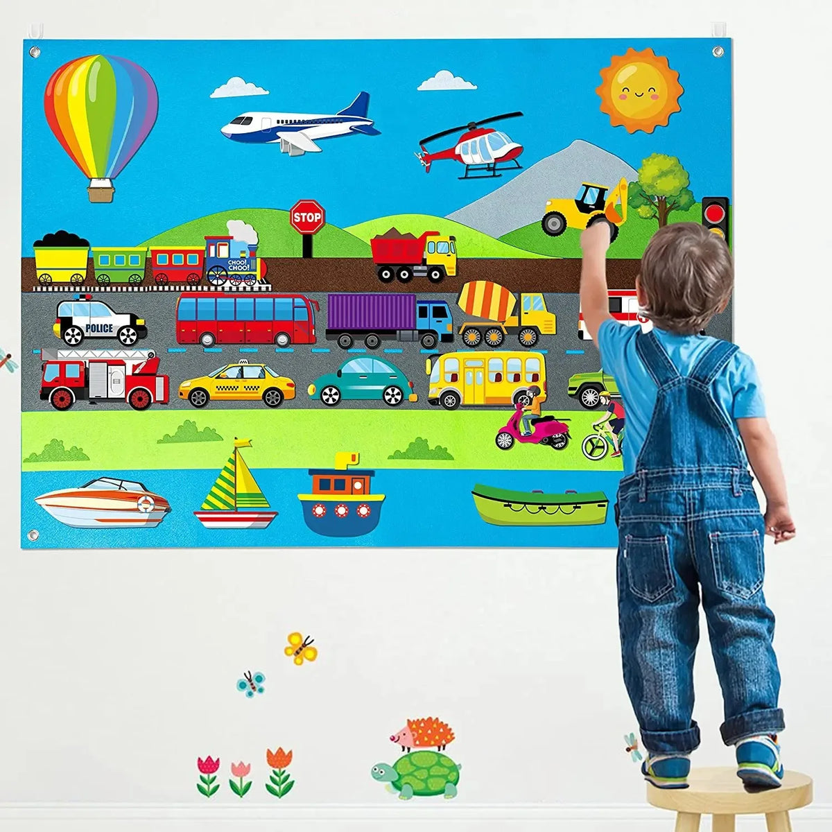 My Daily Calendar,Farm,Transportation Felt Story Board