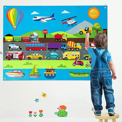 My Daily Calendar,Farm,Transportation Felt Story Board