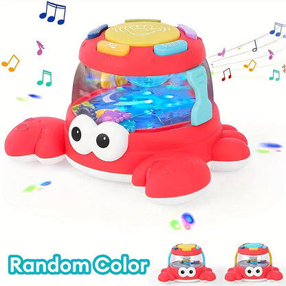 Kids' Music Turtle Crab Toy, Musical Early Learning Drum