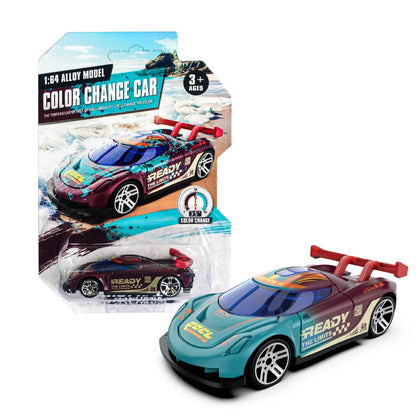 1:64 Color Change Alloy Car Toys for Kids Temperature Sensing Inertial Pull Back