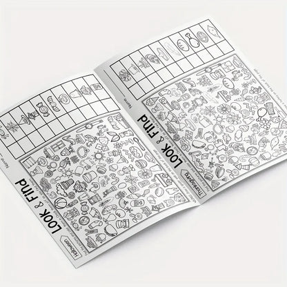Look & Find Visual Puzzle Book for Kids with Color & Shape Search Activities