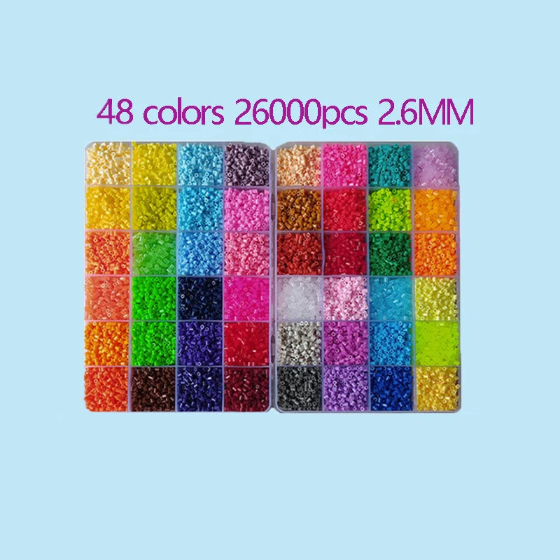 2.6mm Perler Hama Beads Set 3D Puzzle Iron Beads Toy