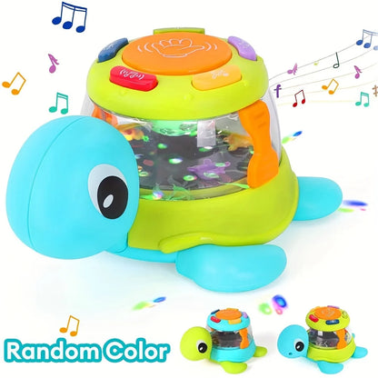 Kids' Music Turtle Crab Toy, Musical Early Learning Drum