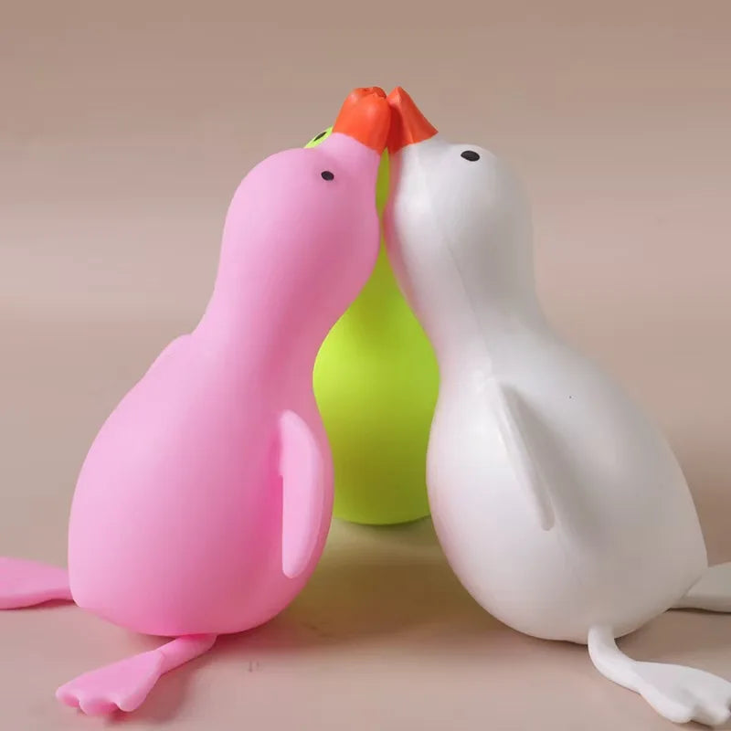 Squishies Antistress Duck Fidgets Toys Cute Goose Animals Vent Toys