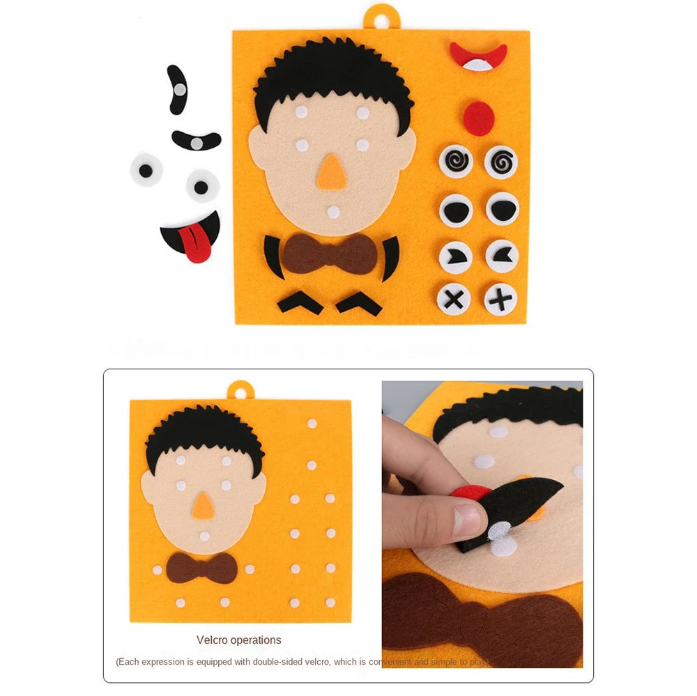 30cm/11.8in Change Face 3D Puzzle Funny Game Children Montessori Learning Educational Toys