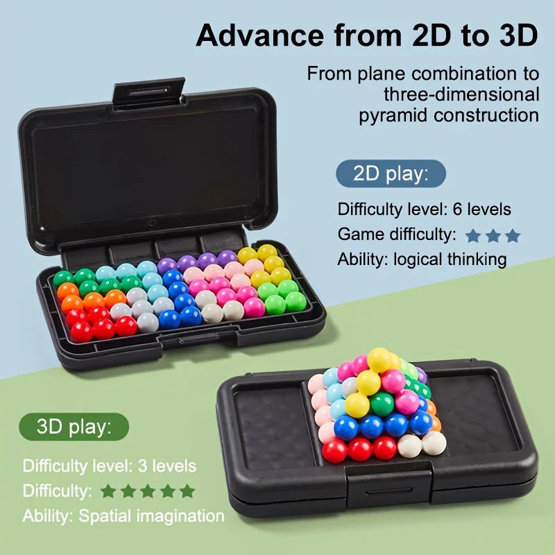 3D Puzzle Board Game - 200 Challenges for Kids