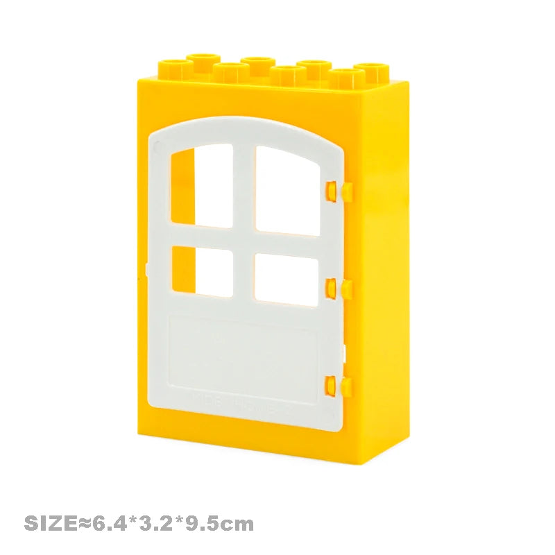Big Particles Building Blocks House Parts Accessory Window Wall Roof