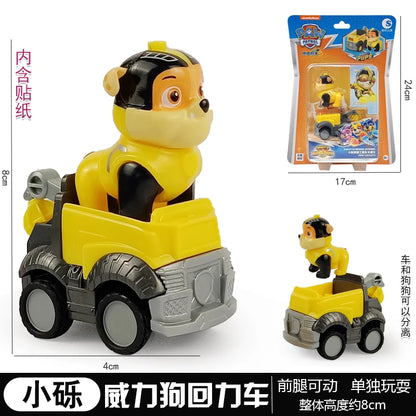 Genuine Paw Patrol Ryder Chase Skye Marshall Rubble Vehicle Pull Back Cars
