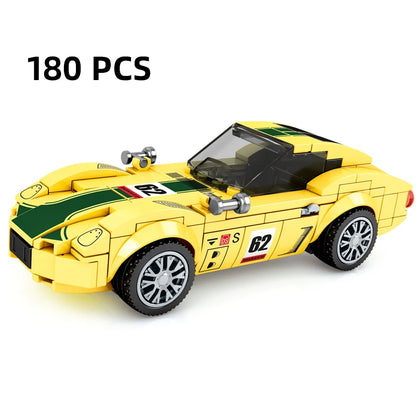 City Speed Racing MOC Car Sports Building Blocks Bricks Classic