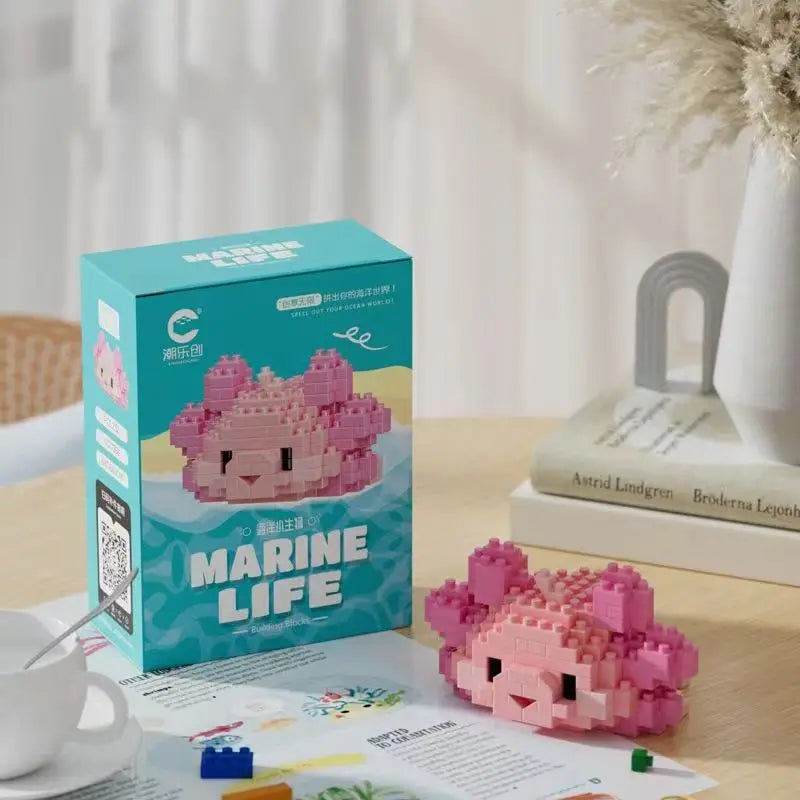 Creative Marine Life Mini Building Blocks Children's Marine Animal Model