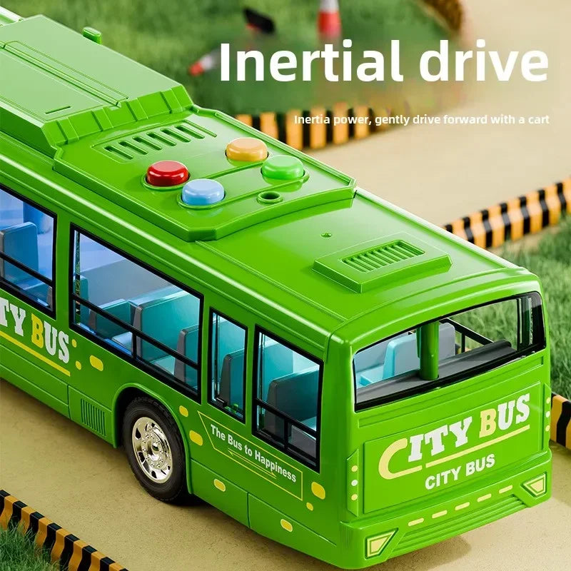 Extra Large City Bus Kids Toy with Lights Sounds