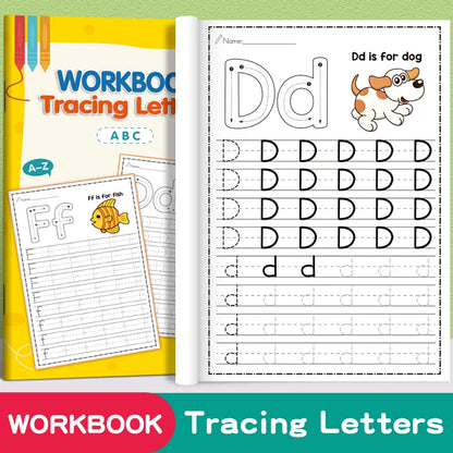 English Letter Uppercase Lowercase Practice Copybook Pen Control Training