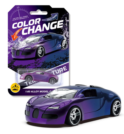 1:64 Color Change Alloy Car Toys for Kids Temperature Sensing Inertial Pull Back