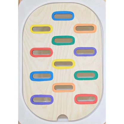 Children's Sensory Tray Table Color Hairball Game Wooden Tile Montessori