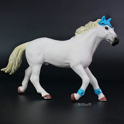 DIY Horse Race Model Horseman Farm Animal Figurines