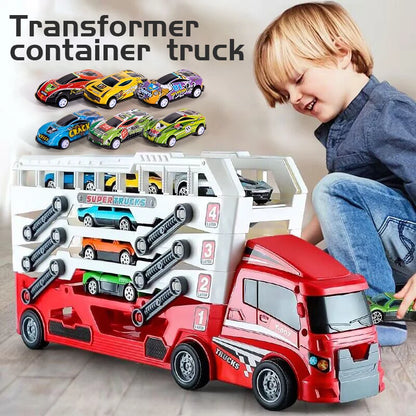 Pop-up Container-Style Truck Engineering Vehicle, Racing Toy,