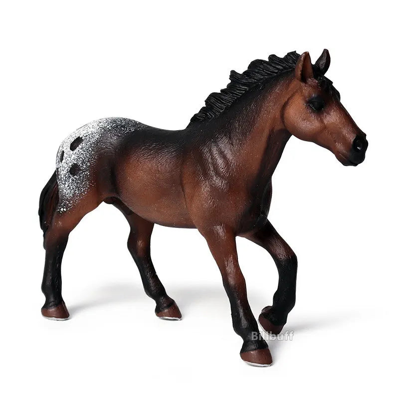DIY Horse Race Model Horseman Farm Animal Figurines