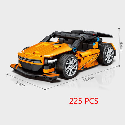City Speed Racing MOC Car Sports Building Blocks Bricks Classic