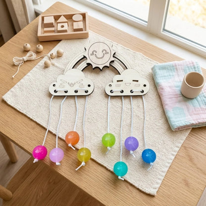 DIY Montessori Busy Board Accessories, Wooden Sensory Educational Toy