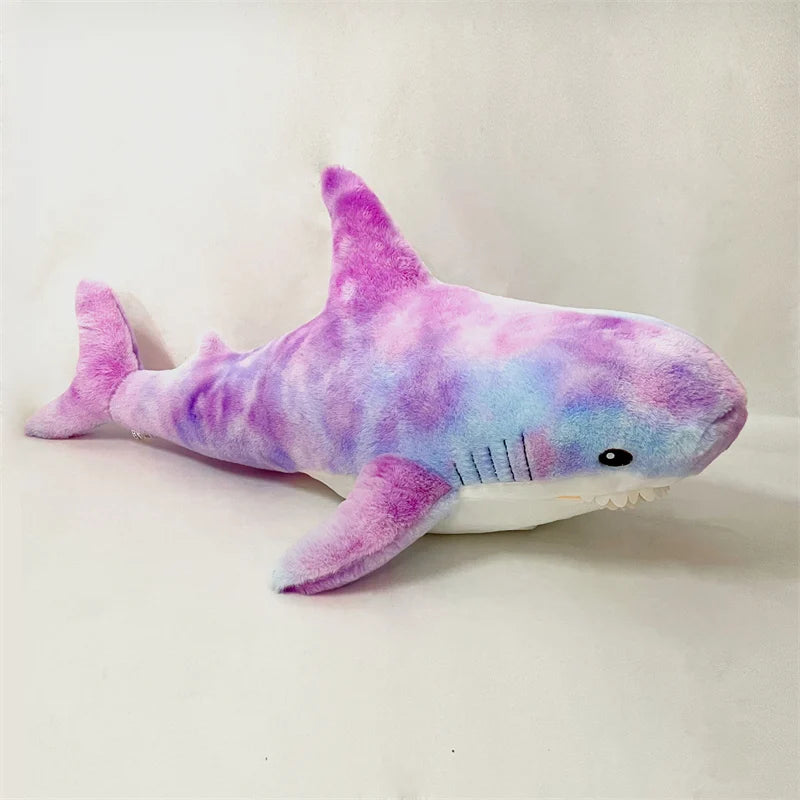 140cm Giant Cute Shark Plush Toy Soft Stuffed Speelgoed Animal Reading Pillow