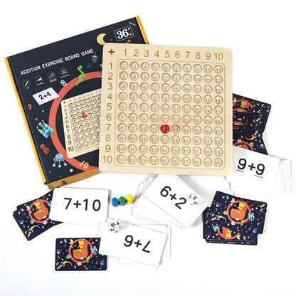 Montessori Educational Wooden Toys Children Baby Math Toys