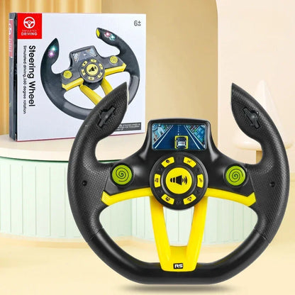 Infant Shining Eletric Simulation Steering Wheel Toy with Light Sound