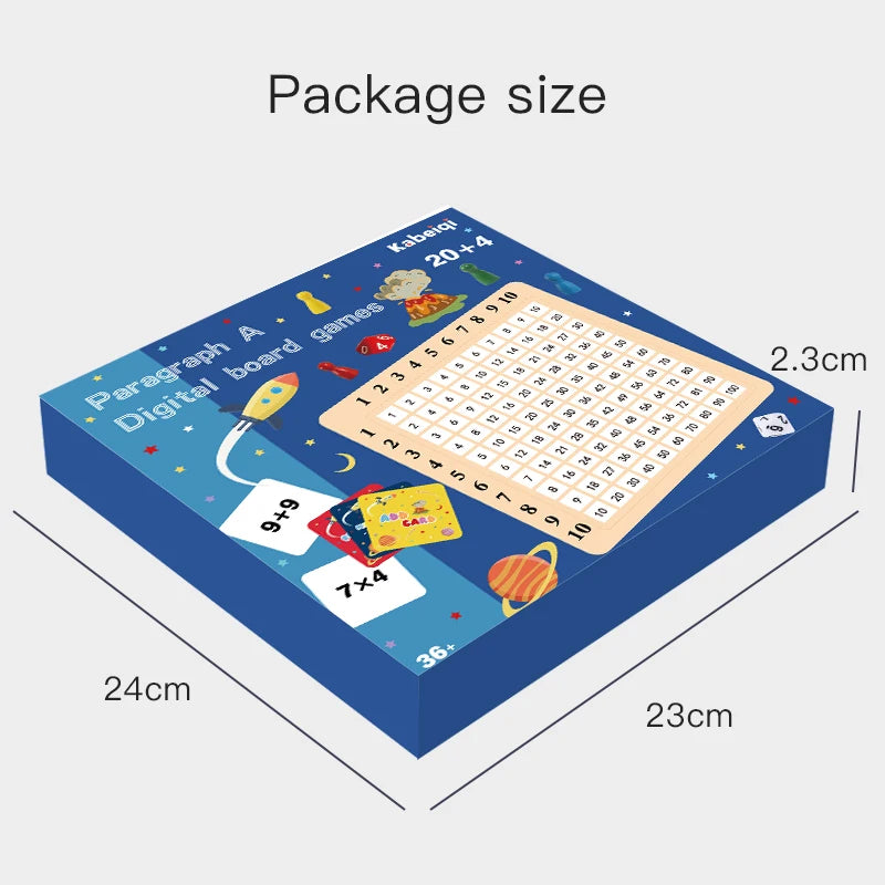99 Multiplication Table Math Toy Montessori Educational Wooden Board