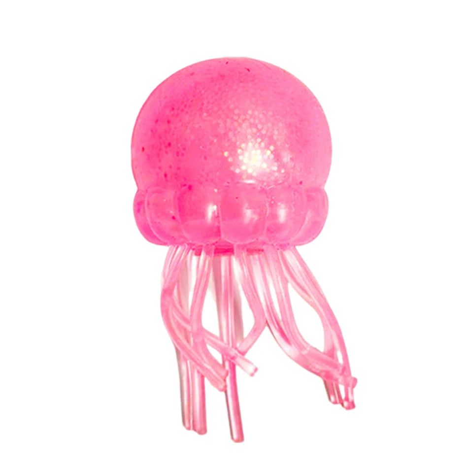 Glitter Octopus Squishy Glitter Jellyfish Squishy with Box Dumplings