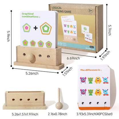 Logic Puzzle Game Educational Toy Set for Kids