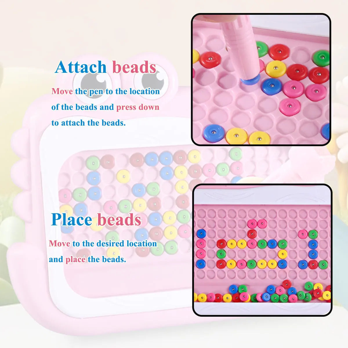 Montessori Magnetic Drawing Board Kids Color Cognition Toy