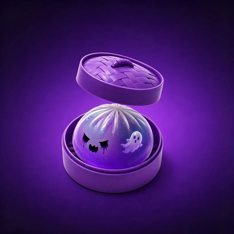 Glitter Halloween Ghost Dumplings Squishy Soft